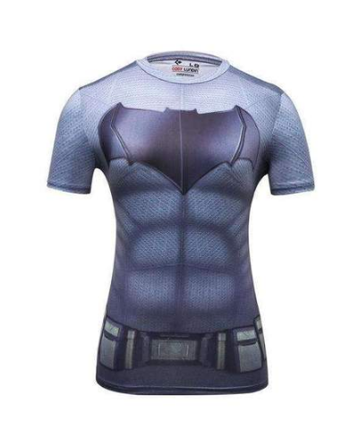 Camiseta de Compresión de Batman, Absorbe el Sudor